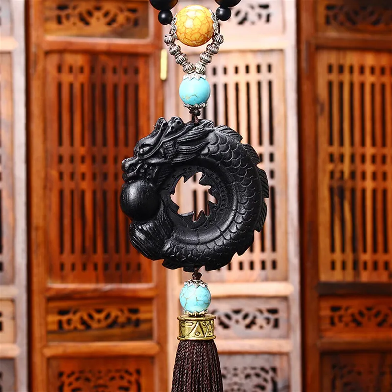 Luxury Car Styling Dragon Pendant Auto Interior Rear View