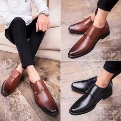 2019 новые мужские кожаные туфли оксфорды Micofiber кожаные туфли повседневные Роскошные брендовые туфли на плоской подошве повседневная обувь