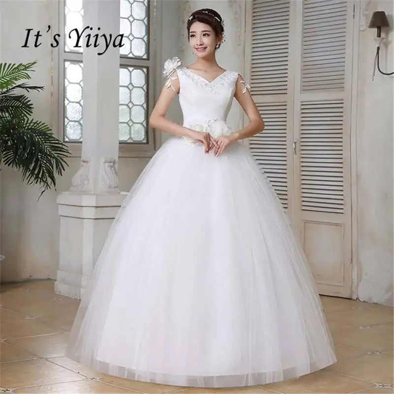 Free-shipping-Vestidos-De-Novia-Real-Photo-Tulle-V-neck-Flower-Wedding-Frocks-Sleeveless-White-Cheap.jpg_640x640