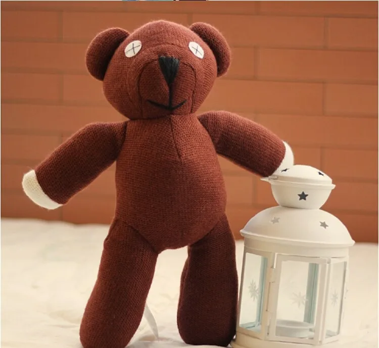 1 шт. " Мистер Бин плюшевый мишка плюшевые животные игрушки, коричневая фигурка куклы рождественский подарок для ребенка игрушки