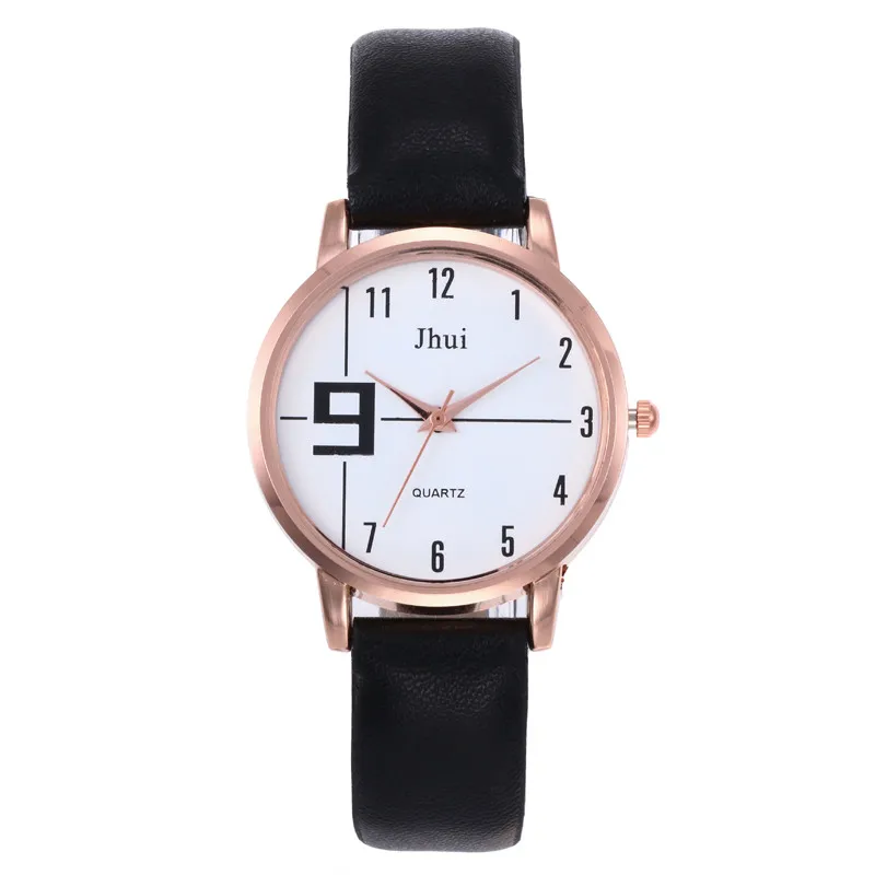 Jhui Women's Girls Fashion Leather Strap Analog Quartz Glass Mirror Watches Jhui Women's Girls Fashion Leather Strap Analog Quartz Glass Mirror Watches
