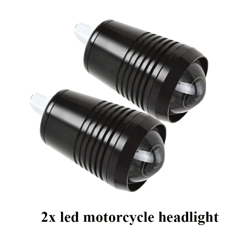 Мотоциклетная Передняя светильник лампа светодиодный 12v Moto U2 30 Вт 1500LM Высокая Низкая флэш светодиодный вождения точечный светильник лампа черный, серебристый цвет мотоцикл туман светильник - Цвет: Black 2