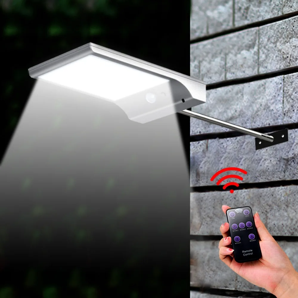 

Solar Lamp Outdoor LED Light 3 Modes PIR Motion Sensor Solar Powered Lampada Wall 48 LED Garden Street Light For Yard Decorative