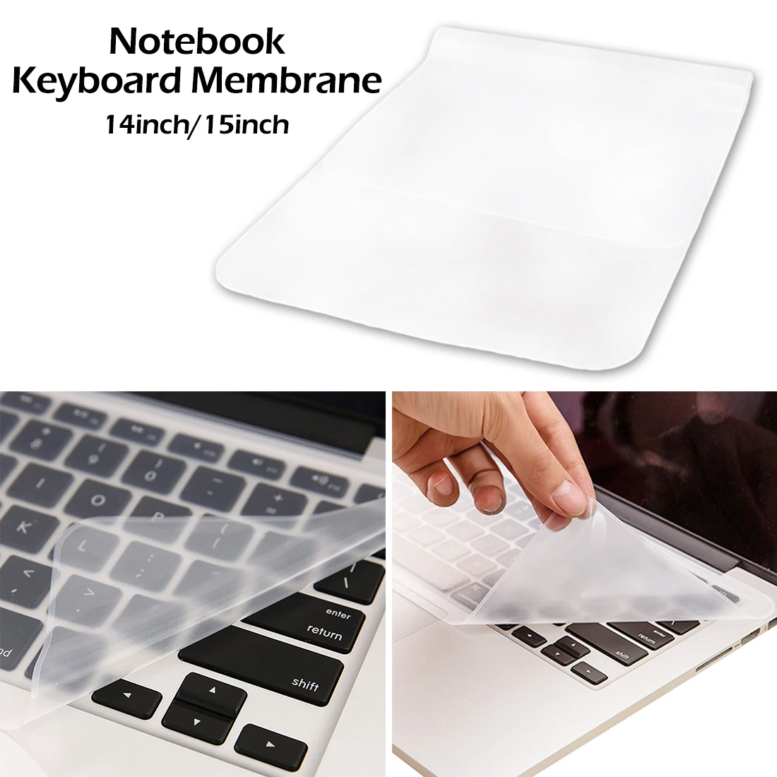

Dustproof Transparent Ultra-thin Silicon Keyboard Cover 14 15inch Universal Silicone keyboard Protector Film for Laptop Computer