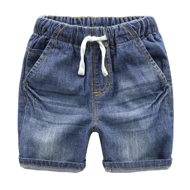 Boys denim shorts capris 100% 2017 summer cotton children's clothing ...