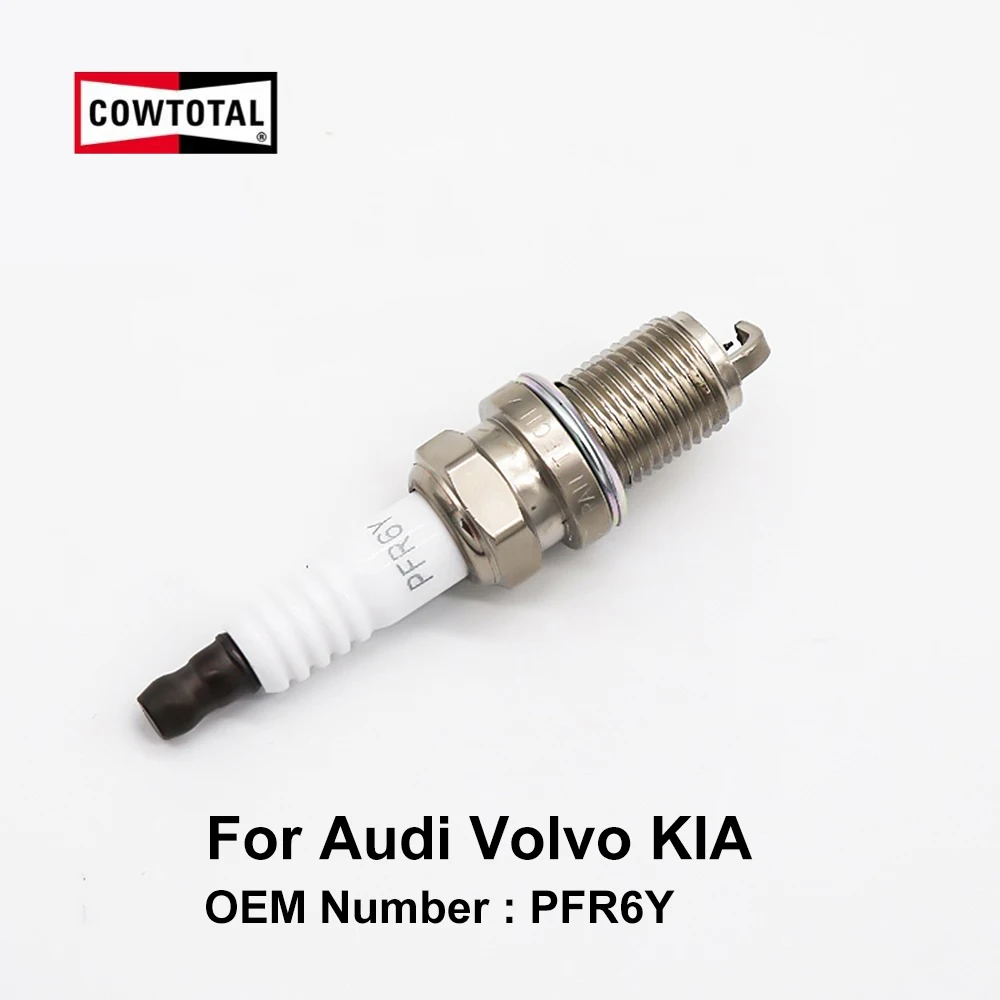 COWTOTAL Iridium Spark Plug for Audi A7 A8 Volvo S40 XC70 KIA Carens