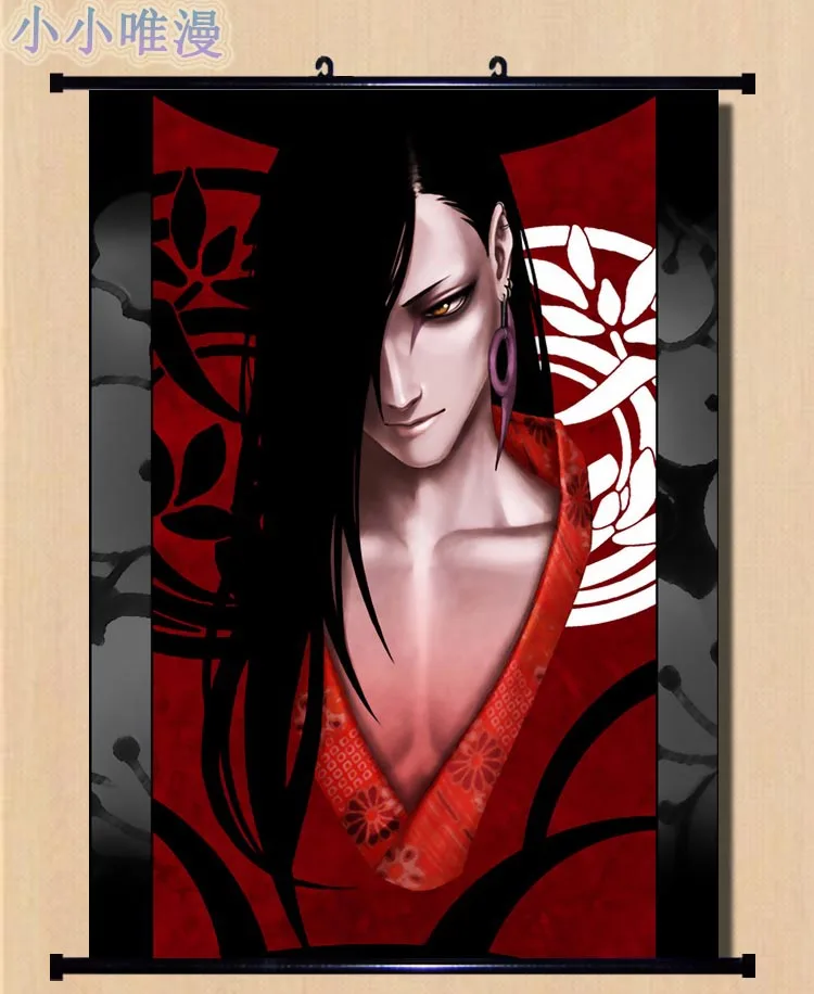

Japanese Anime Decorative Pictures NARUTO characters Orochimaru & Yakushi Kabuto Cosplay Home Decor Wall Scroll Poster