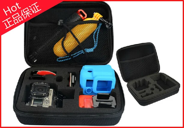 

Freeshipping Black Anti-shock Portable Bag for Gopro Hero3+ hero3 Hero2 Hero Cameras Storage Case Promotion Sale