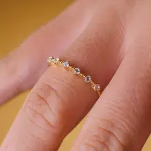 Модное женское циркониевое кольцо-004