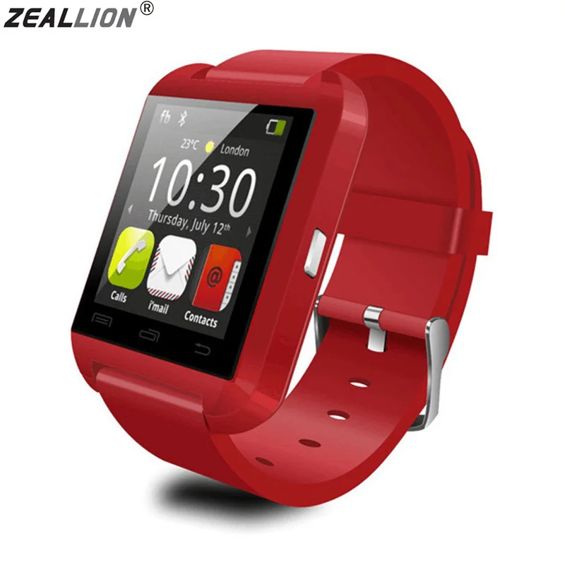 ZEALLION U8 Smart Watch Clock Sync Notifier Support Bluetooth