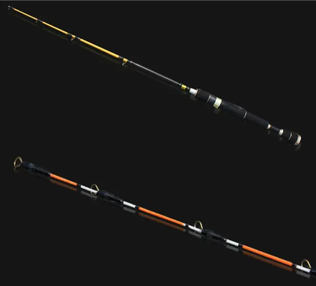 Cheap High quality durable portable 1 pcs/Lot  1.2/1.5m carbon ice fishing rod lake/pond fishing rods