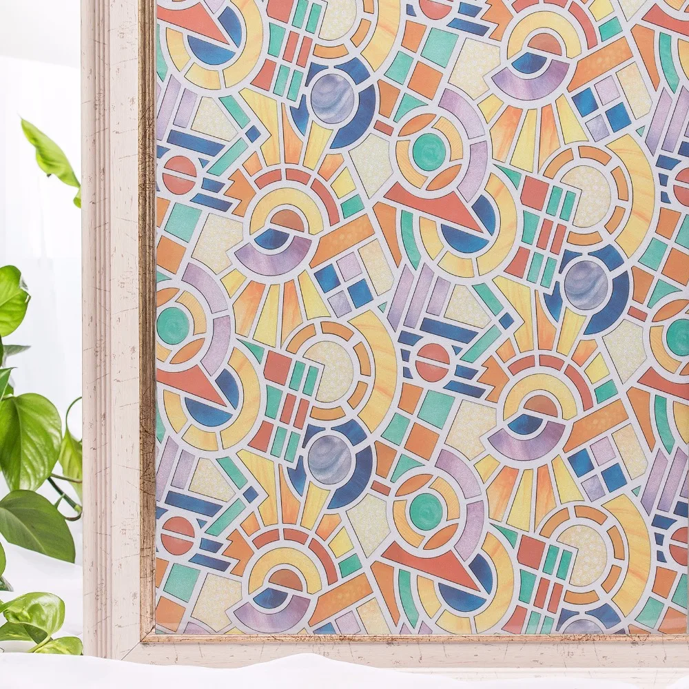 

CottonColors PVC Waterproof Window Films Cover No-Glue 3D Static Decorative Privacy Window Glass Sticker 60 x 200cm