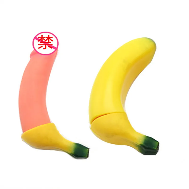 

18cm Banana Penis Tricky toys Funny Gags Trick Jokes Novelty Temperament and interest banana Fun Amazed pranks gift