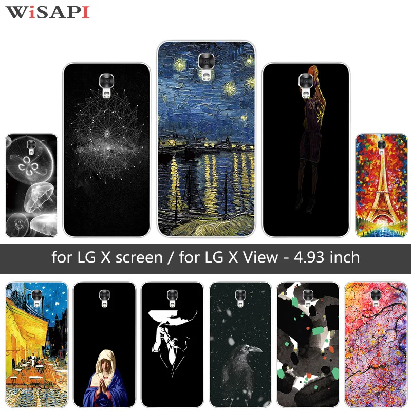 

For LG X Screen / X View Silicone Case Transparent TPU Case for LG X Screen K500N LG X View K500DS Jellyfish Phone Case Cover