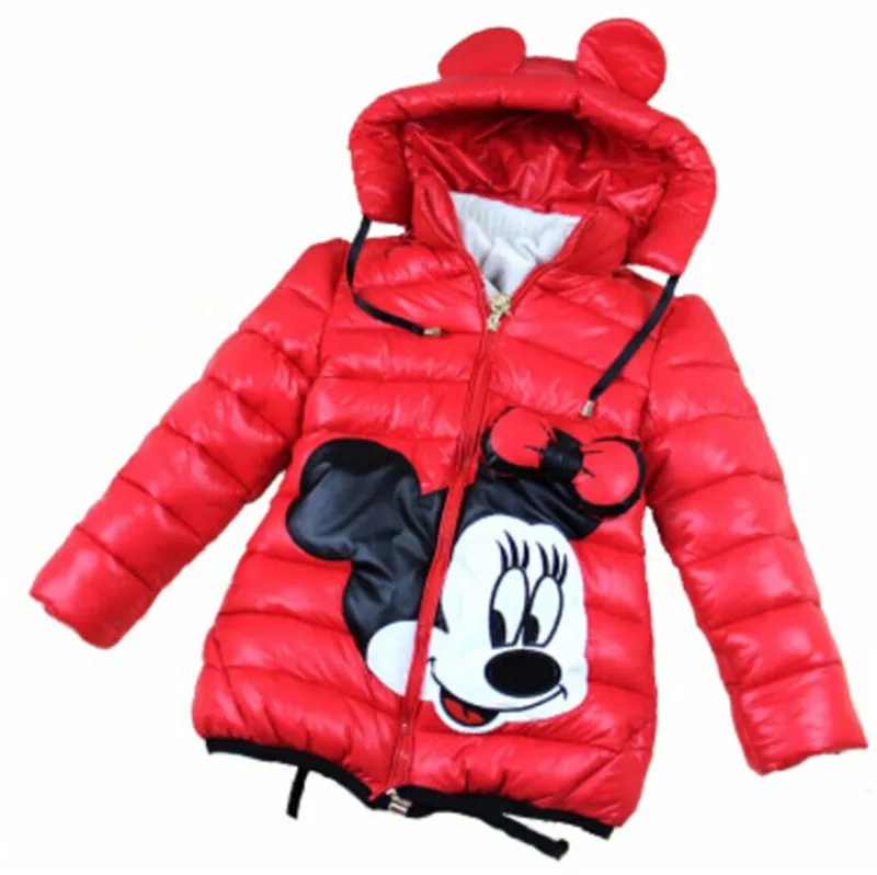 Новинка года; зимняя куртка для девочек пальто с рисунком из мультфильма «снежное сокровище» одежда с хлопковой подкладкой Детское пальто детская одежда