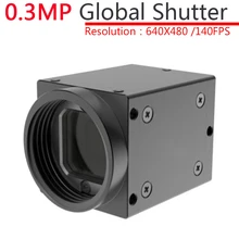 Высокая скорость USB 0.3MP монохромная промышленная машина видения CCD Цифровая камера+ SDK Глобальный спуск затвора внешний триггер, OpenCV