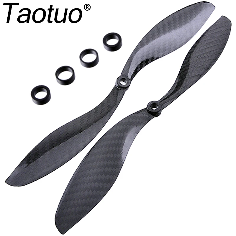 

Taotuo 2pcs 1047 10X4.7 Carbon Fiber CW/CCW Prop Propeller For RC Helicopter FPV Quadcopter Dron Parts