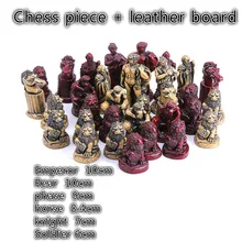 Импортные товары новые высококачественные шахматы античные римские шахматы+ кожаная настольная игра