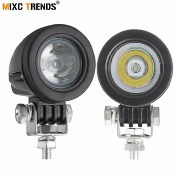 

1Pcs 10W Car DRL LED Work Light 4WD Spot Flood LED Beam 12V 24V Waterproof Lamp for Off Road Truck Boat Van Motorcycle fog light