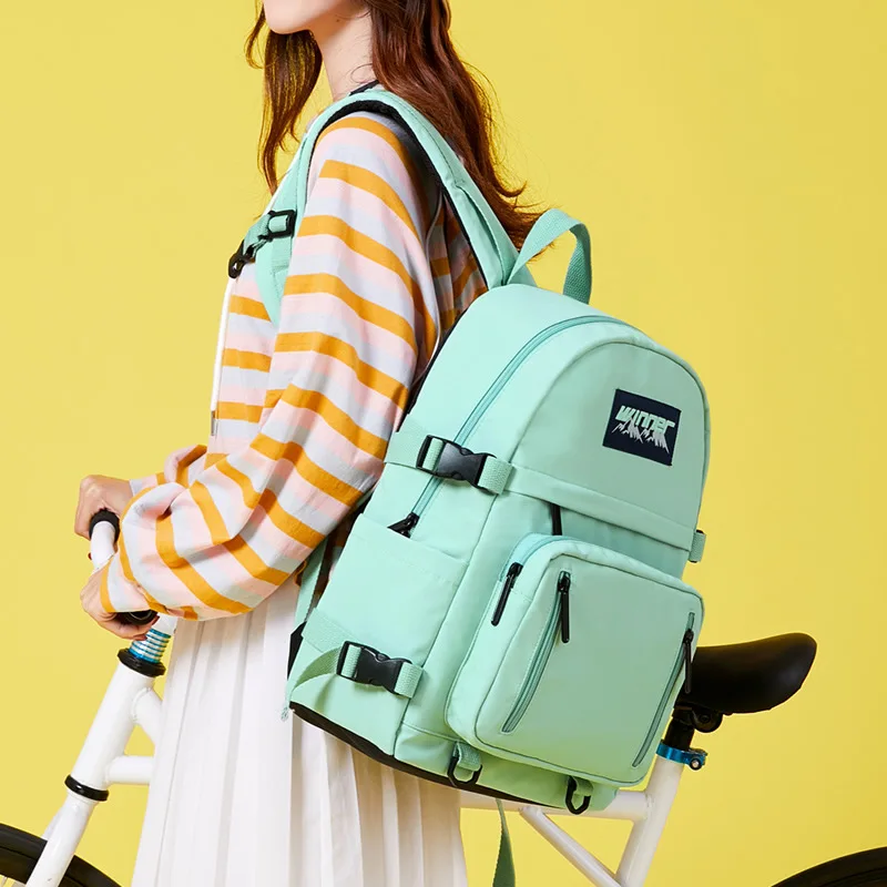 

Women External USB Charging Casual Backpack Ladies Canvas Backpacks for Girls Students Laptop School Bags Backpack for Teenagers