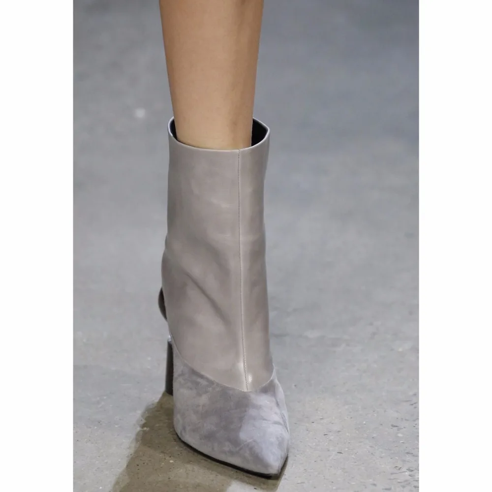Европейский и американский стиль; Новинка года; модные пикантные женские ботинки с острым носком для подиума; рыцарские сапоги