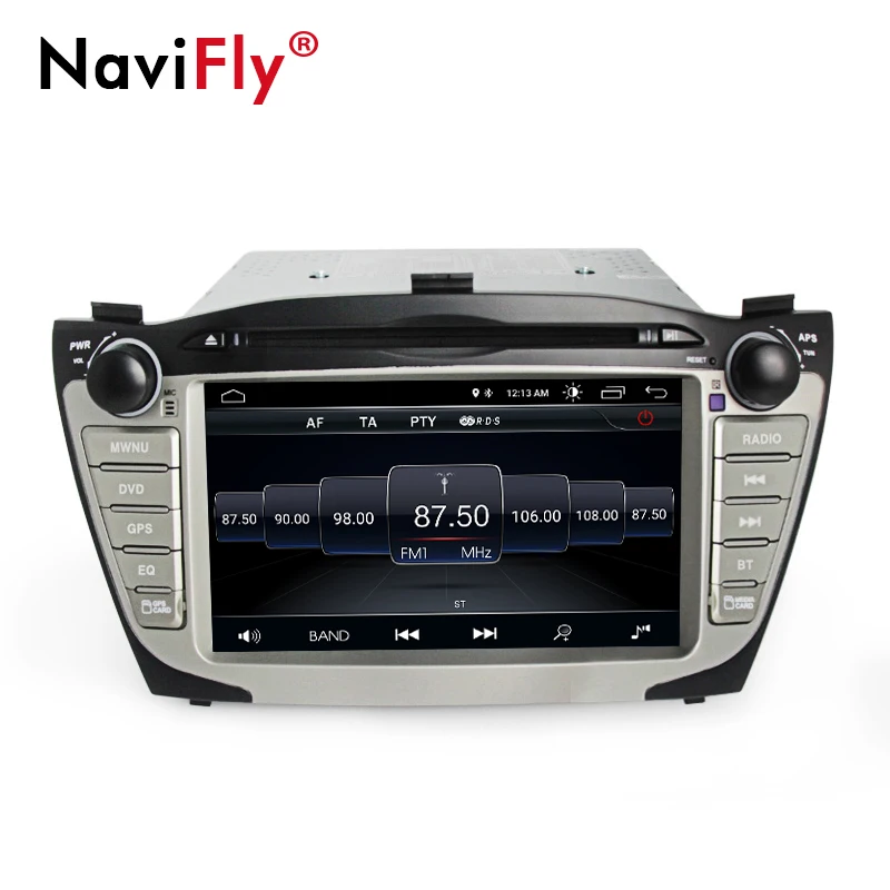Discount New! 2din Android 8.1 Car radio GPS Navigation For Hyundai ix35 Tucson 2009-2015 Audio Radio Stereo Head Unit WIFI BT RDS Canbus 2