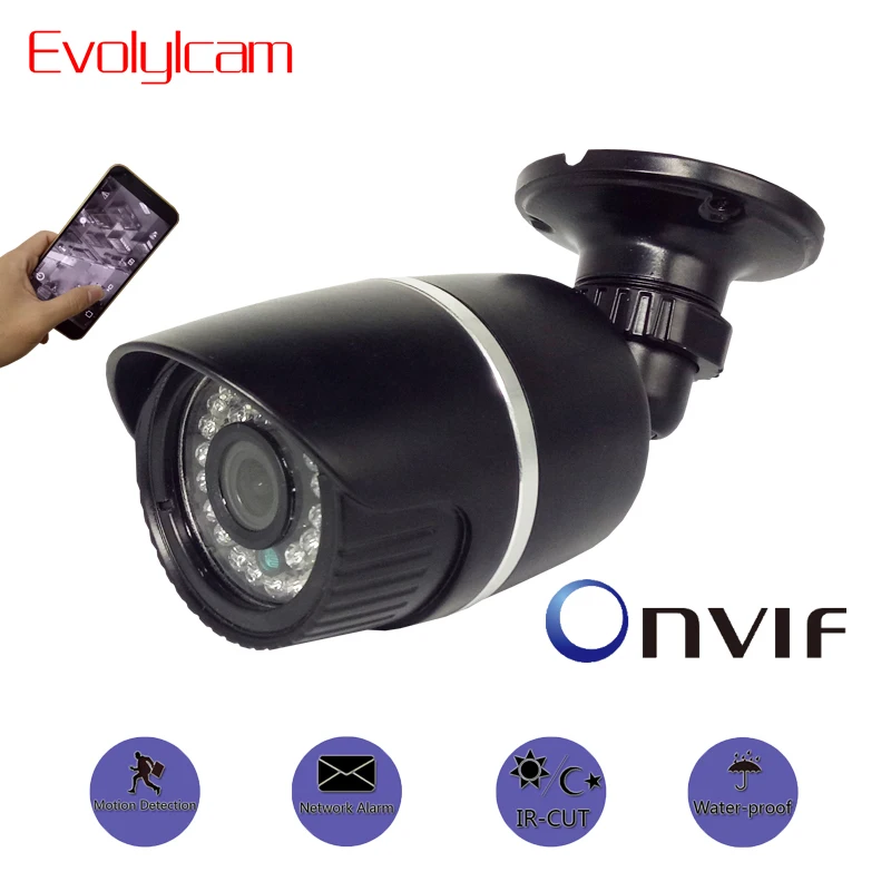 Evolylcam HD 720P 1MP/ 960P 1.3MP/ 1080P 2MP IP Camera Onvif P2P Network Alarm CCTV Camera Security Outdoor Surveillance Bullet Evolylcam HD 720P 1MP/ 960P 1.3MP/ 1080P 2MP IP Camera Onvif P2P Network Alarm CCTV Camera Security Outdoor Surveillance Bullet
