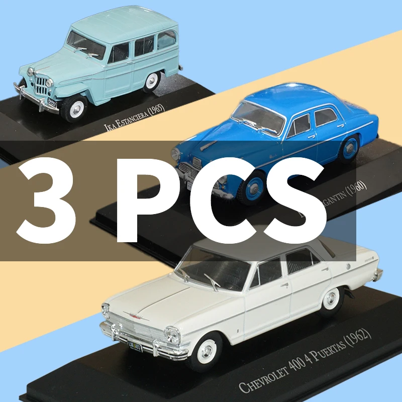 

Chevrolet 400 4 PUERTAS 1/43 Car Toy Model Diecasts Toy Vehicles High Quality alloy Car Toys for Ika Bergantin Estanciera 3pcs