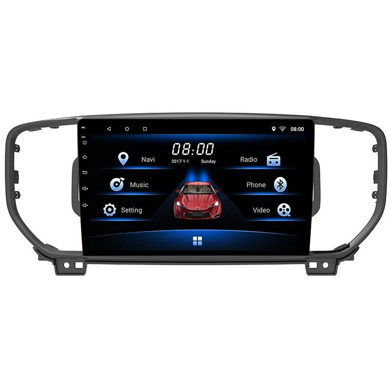 Sale Android 7.1 Car Navigation Stereo,10.1" 2G/16G Car Entertainment Radio,WiFi Mirror Link for KIA KX5 2016-2018 2