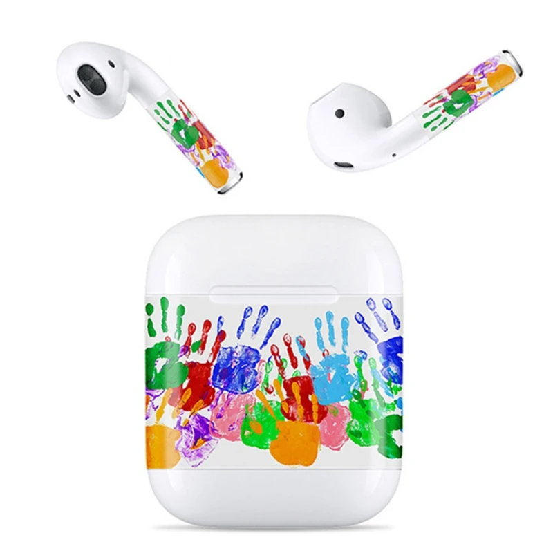 Защитная виниловая наклейка наушники для Apple AirPods скины Съемная клейкая