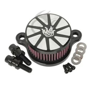 

Black Chrome Air Cleaner Intake Filter For Harley sportster 2004-2016 2015 2014 09 10 11 12 13 Motorcycle