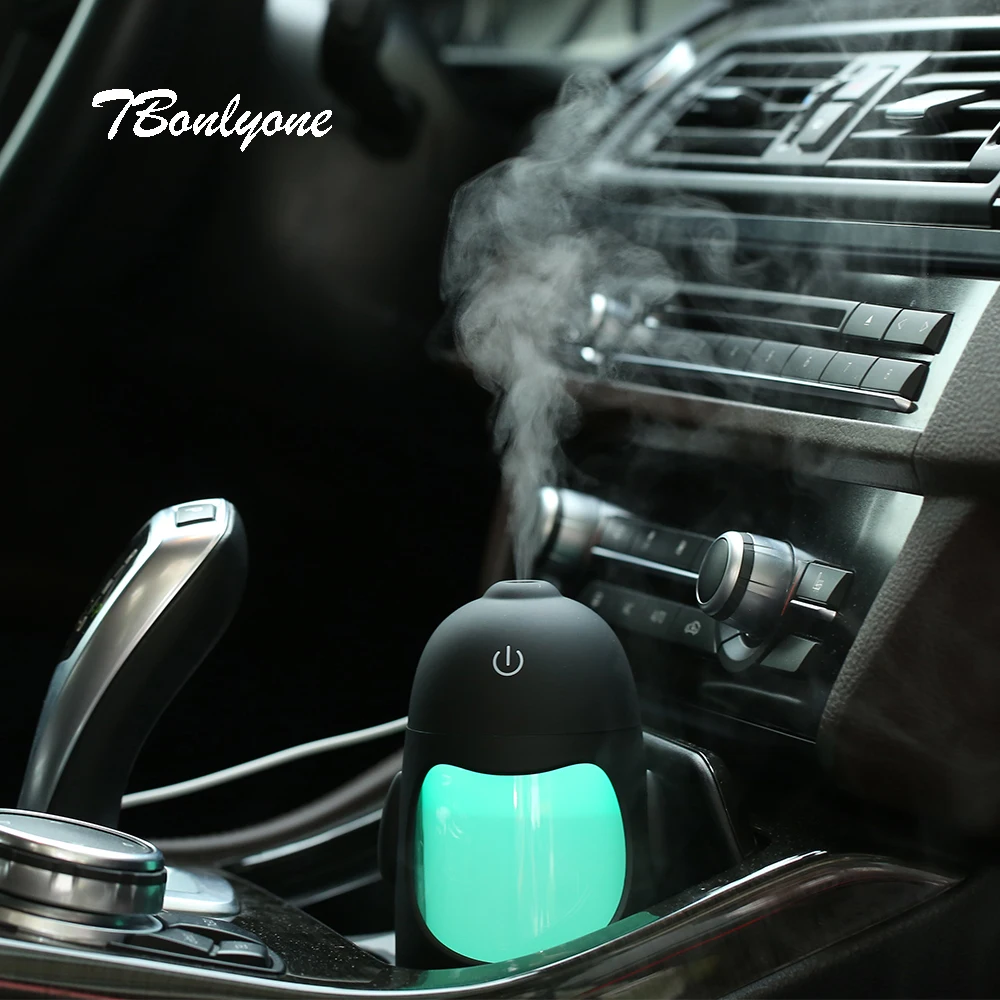 

TBonlyone 150ML Penguin Humidifier Colorful Light Air Diffuser Aroma Oil Diffuser Ultrasonic Air Aroma Humidifier for Home Car