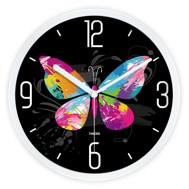 Very beautiful butterfly Art wall clock Colorful butterfly Household