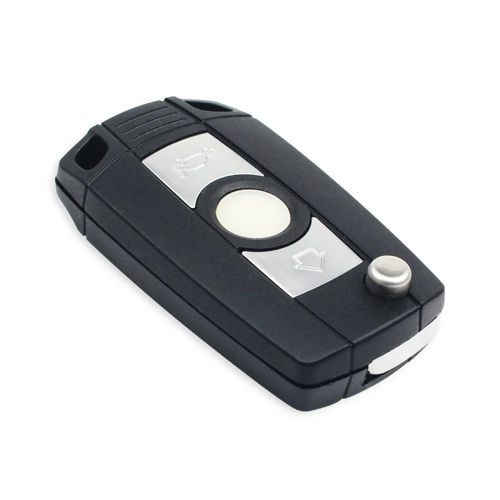 KEYYOU 3 кнопки модифицированный флип-ключ чехол брелока Дистанционного Управления замена ключа автомобиля оболочка брелок для BMW 1 3 5 6 7 серии X3 X5 Z3 Z4 HU92 лезвие