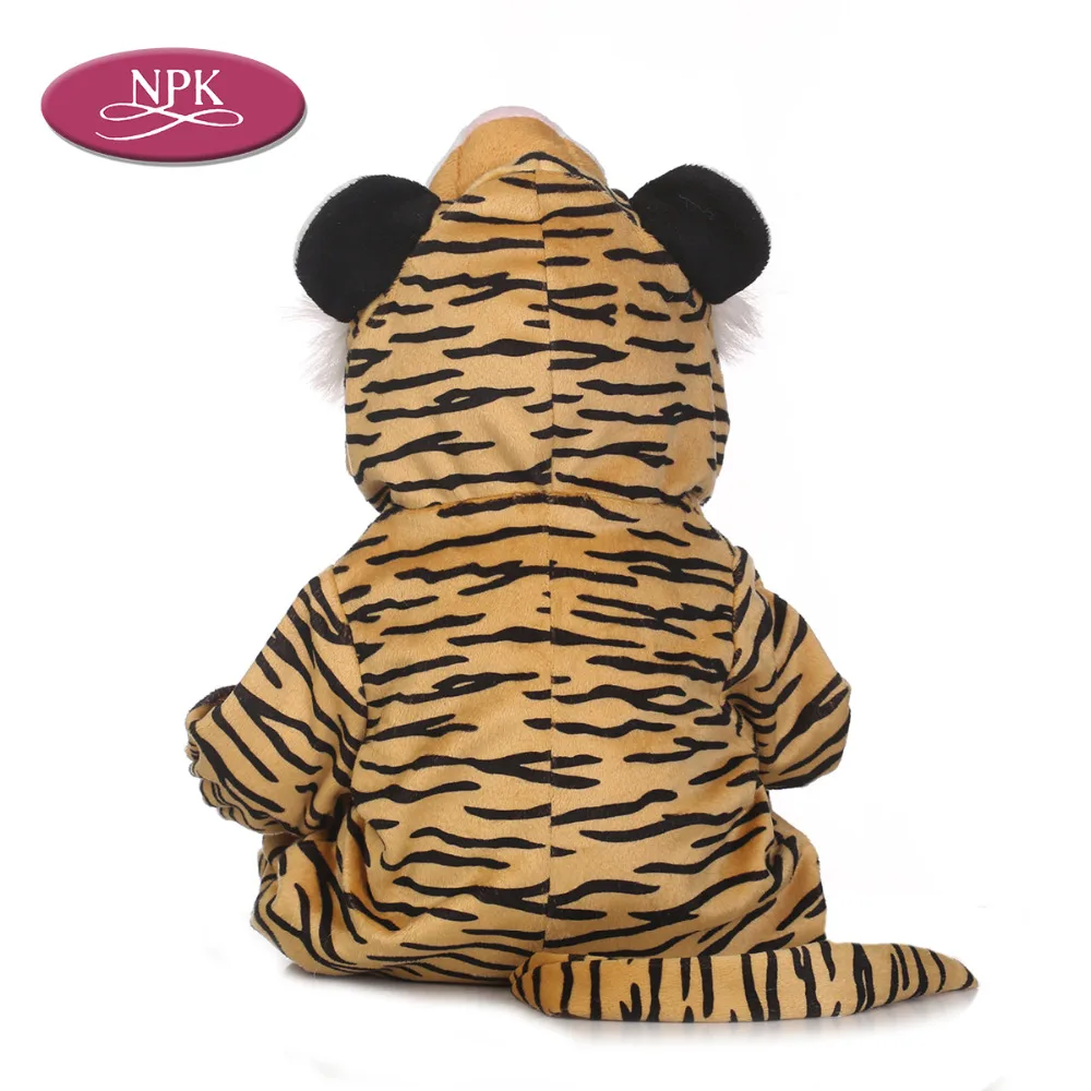 NPK 40CM Silicone Reborn Baby Doll Lifelike Cosplay Tiger Princess Girls Newborn Babies Doll Kids Playmate Gifts 2018 Newest (4)
