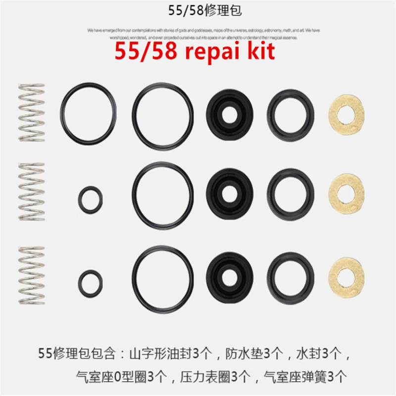 Car Repair Tools High Pressure Washers Car Wash Pump Head Consumables Spare Parts Kits Type 280/380/55/58