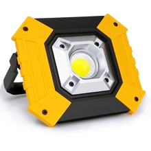 20 Вт usb зарядка светодиодный портативный Точечный светильник COB супер яркий светодиодный рабочий светильник Перезаряжаемый для наружного освещения лампа для кемпинга светодиодный светильник-вспышка