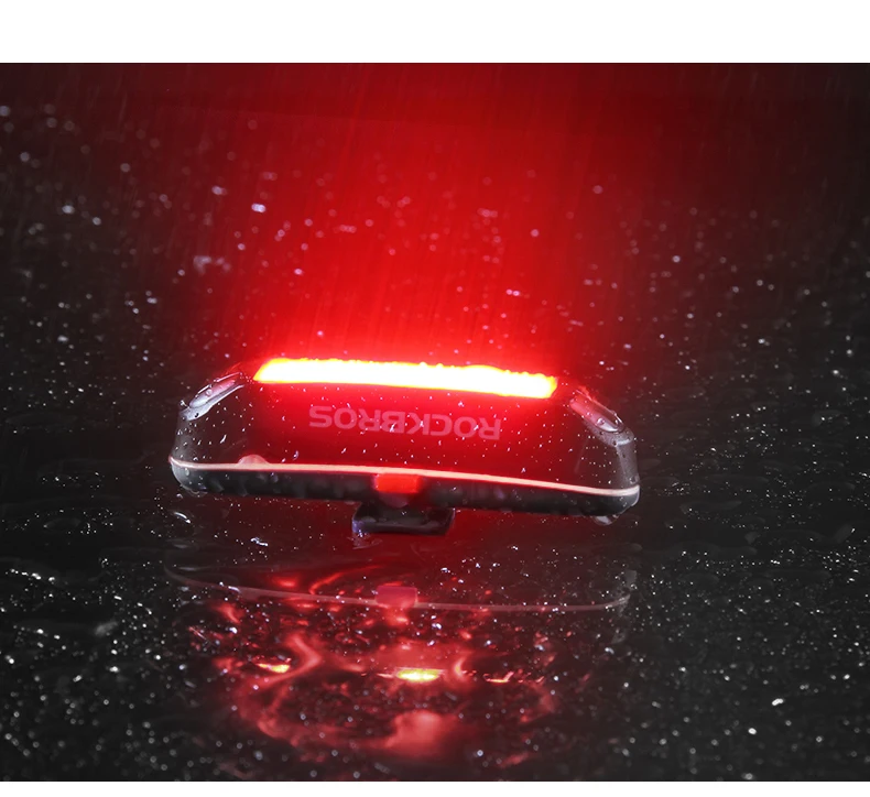 ROCKBROS Bike Rear Light Cycling USB Rechargeable Seatpost Fork Light MTB Rode Bicycle Super Bright Led Red Taillight Flashlight