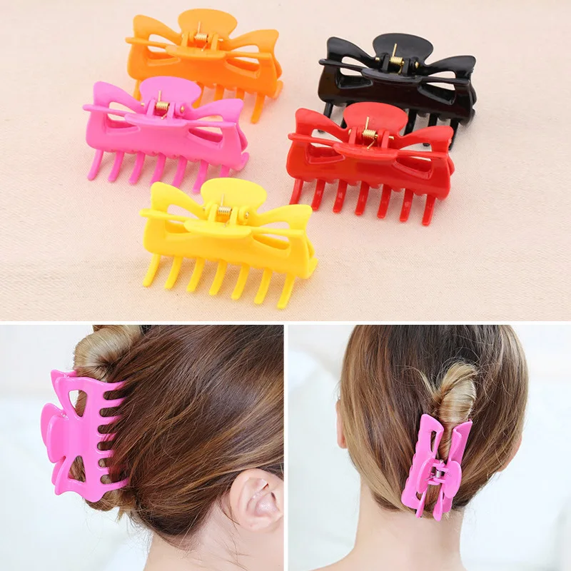 

Fashion Ladies Large Hair Claw Clamps Small Hair Clip Butterfly Claws Clamps Bath Grab Clip Accessories