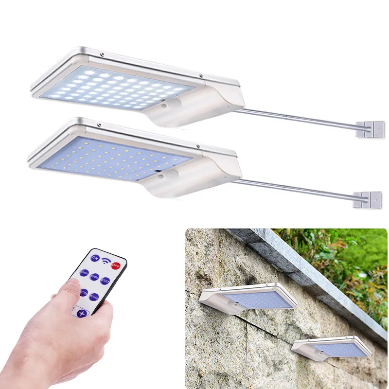 

56 LED 1000 Lumens Solar Lights Outdoor Radar Sensor Aluminum Alloy Lamp Wireless Waterproof Security Lightting For Garden Wall