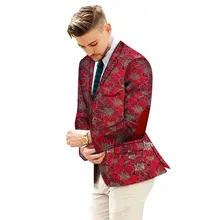 Вышивка Индивидуальные необычные мужские костюмы куртки Формальные африканские мужские пальто деловые африканские Дашики вечерние свадебные Костюмы Блейзер WYN664