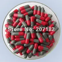 10000 шт./упак.) 4# красная/серая твердая капсула, желатиновая капсула, пустая капсула разделена и соединена доступна