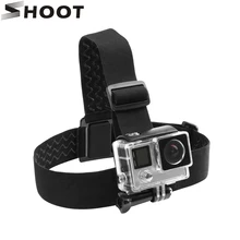 SHOOT Elastic Harness Head Strap Mount for Gopro Hero 5 4 3 Session Xiomi Yi 4K Eken H9 SJCAM SJ4000 SJ5000 Cam Go Pro Accessory
