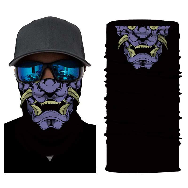 

3D Animal Face Mask Halloween Scarf Mask Festival Clown Balaclava Tube Motorcycle Neck Face Mask Scarf Bicycle Hunting Outdoor