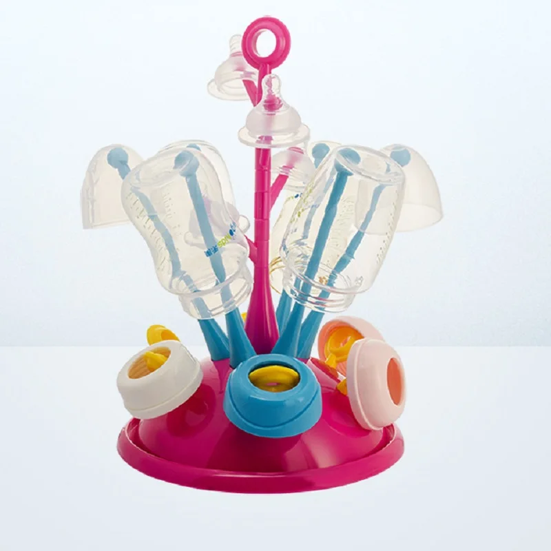 New Baby Bottle Drying Racks Infant Feeding Shelf PP+ABS Bottle Drainer