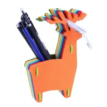 DIY игрушки животные узор подарок ремесло ручной работы из войлока ткань Pen Holder стол организатор карандашница офисные Ева детские игрушки наборы