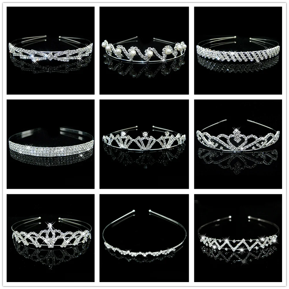 

Leliin Bridal Wedding Bride Prom Tiara Headband Crown Flower Girls headpiece Hair Accessories Hairbands