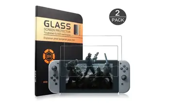 

Glass Screen Cover for Nintendo Switch 2017 (2-Pack), Switch Screen Protector Glass 0.26mm/9H Hardness/Bubble Free