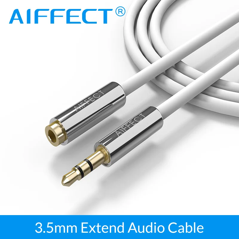 Лучший AIFFECT Jack 3,5 мм мужчин и женщин AUX аудио кабель 1 м 1,5 наушники кабельный удлинитель AUX для ПК DVD ТВ автомобильный аудио кабель удлинитель