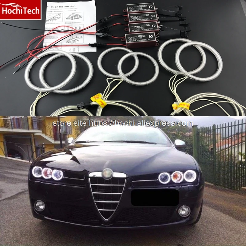 Hochitech White 6000k Ccfl Headlight Halo Angel Demon Eyes